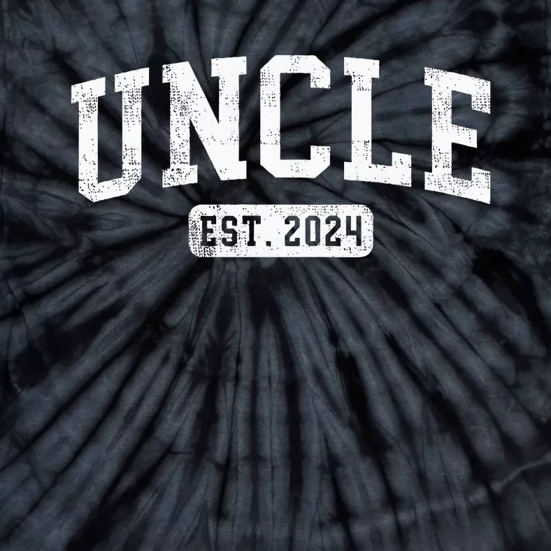 Uncle Est 2024 Promoted To Uncle Announcement Tie-Dye T-Shirt