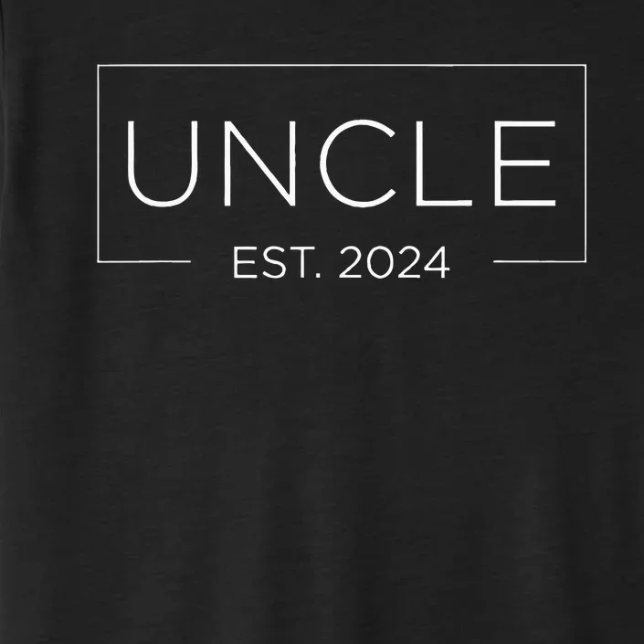 Uncle Est. 2024 Promoted To Uncle 2024 Happy FatherS Day ChromaSoft Performance T-Shirt