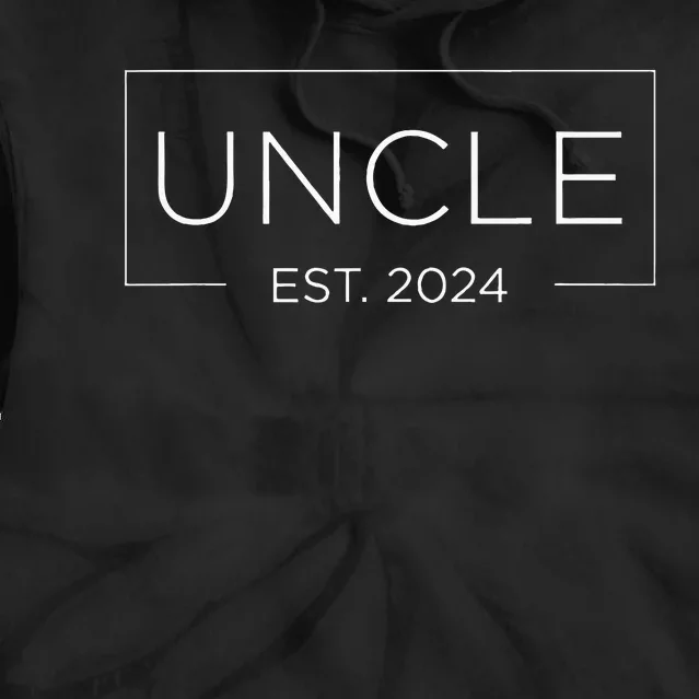 Uncle Est. 2024 Promoted To Uncle 2024 Happy FatherS Day Tie Dye Hoodie