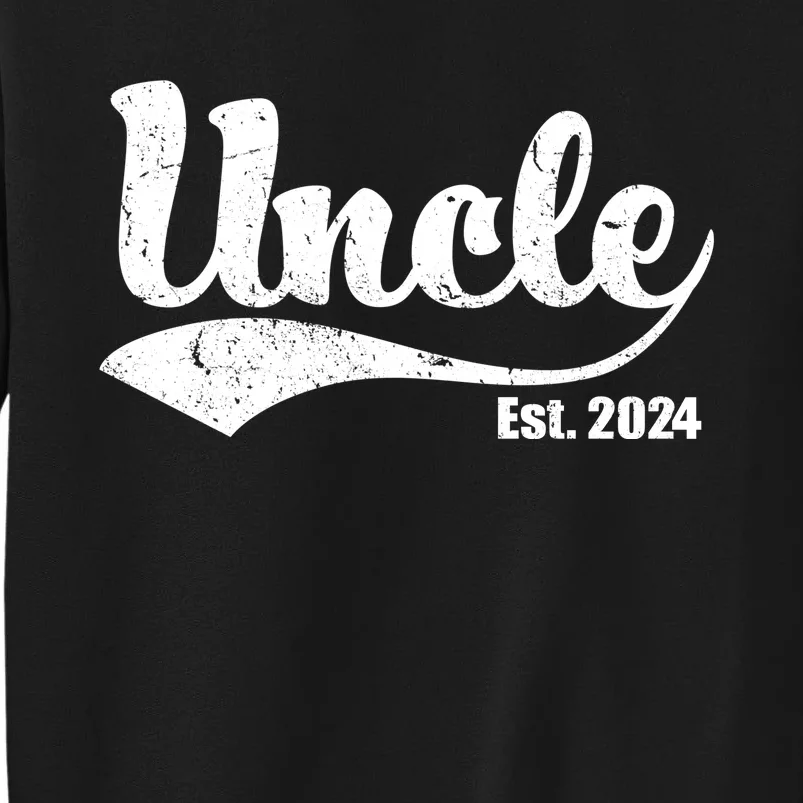 Uncle Est. 2024 Sporty Family Gift Sweatshirt