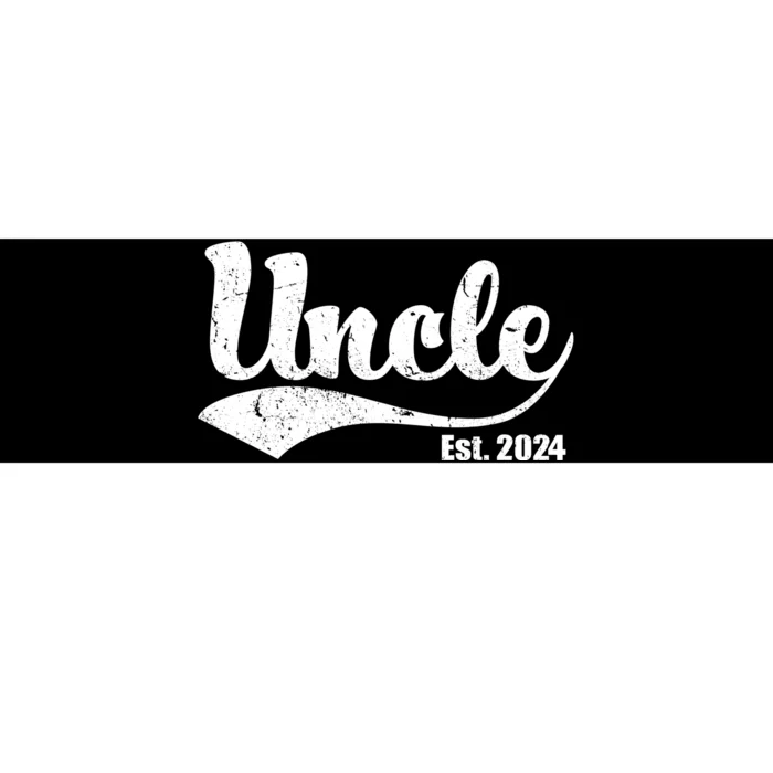 Uncle Est. 2024 Sporty Family Gift Bumper Sticker