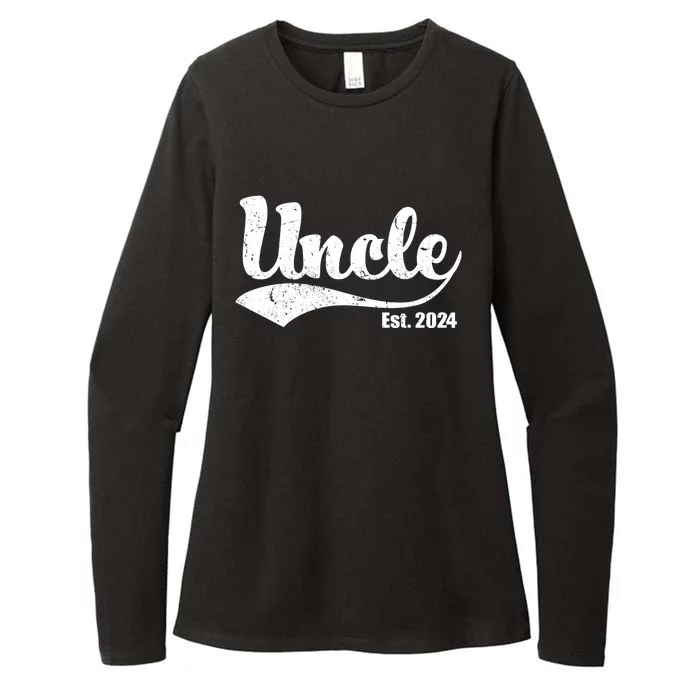 Uncle Est. 2024 Sporty Family Gift Womens CVC Long Sleeve Shirt