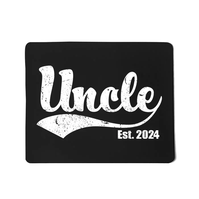 Uncle Est. 2024 Sporty Family Gift Mousepad