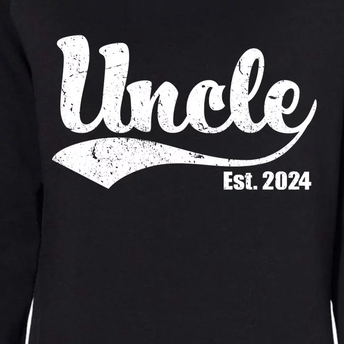 Uncle Est. 2024 Sporty Family Gift Womens California Wash Sweatshirt