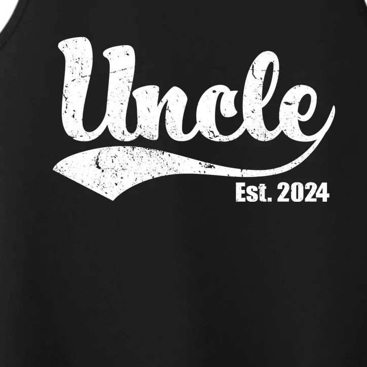 Uncle Est. 2024 Sporty Family Gift Performance Tank