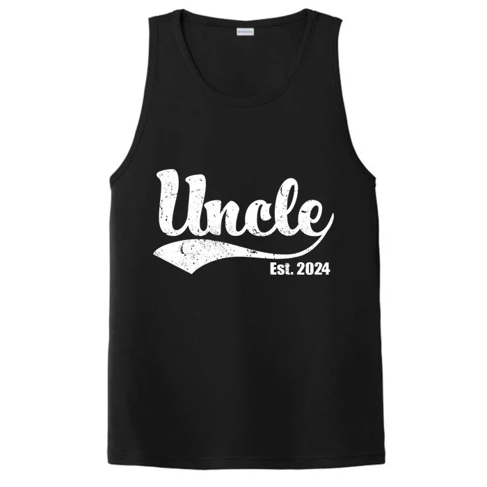 Uncle Est. 2024 Sporty Family Gift Performance Tank