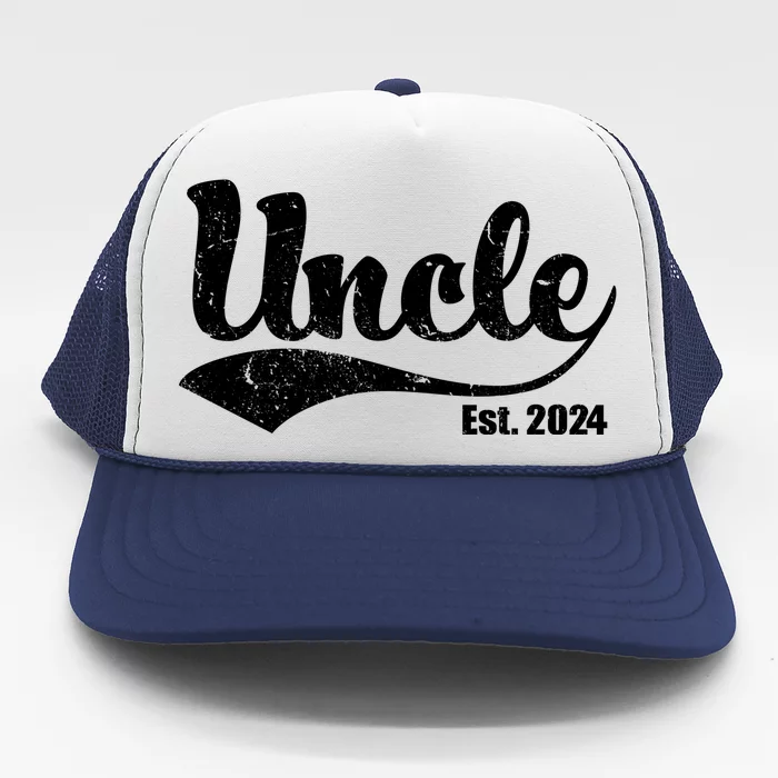 Uncle Est. 2024 Sporty Family Gift Trucker Hat