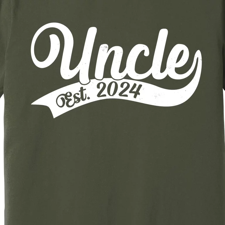 Uncle Est. 2024 New Baby Niece Nephew Premium T-Shirt