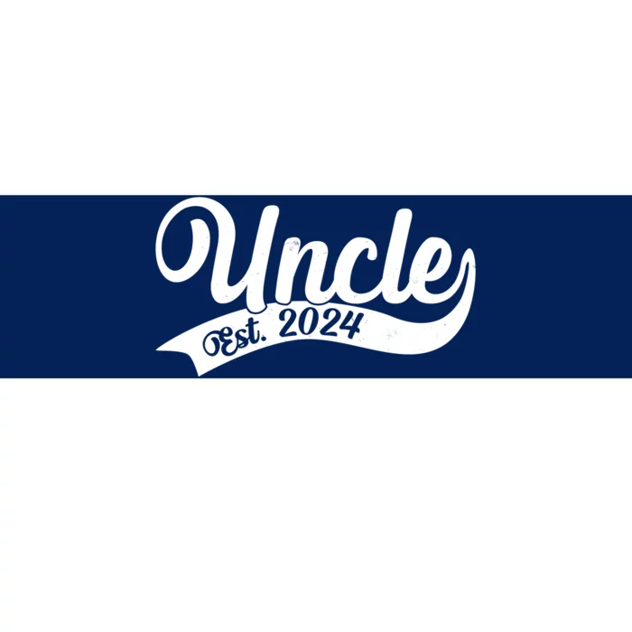 Uncle Est. 2024 New Baby Niece Nephew Bumper Sticker