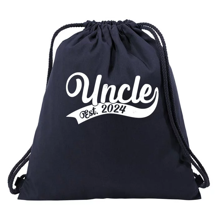 Uncle Est. 2024 New Baby Niece Nephew Drawstring Bag