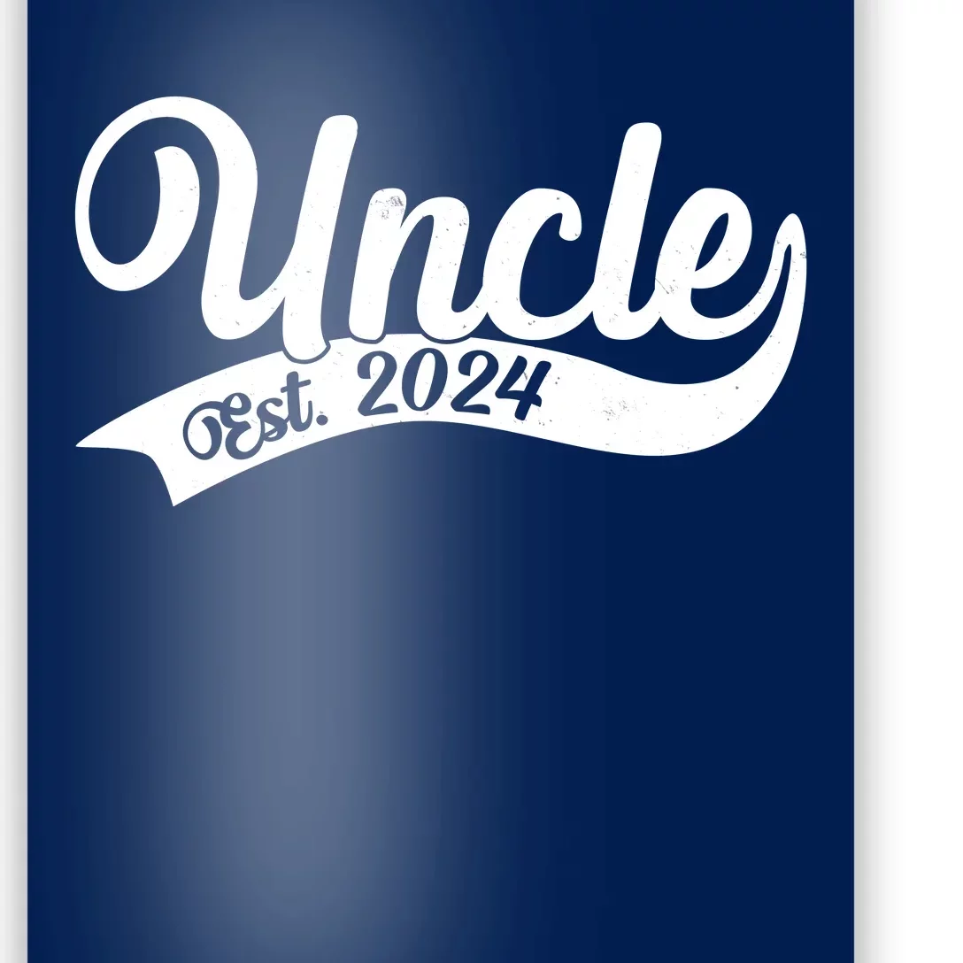 Uncle Est. 2024 New Baby Niece Nephew Poster