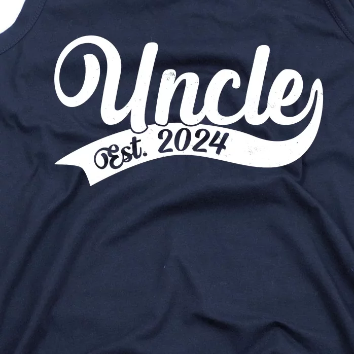 Uncle Est. 2024 New Baby Niece Nephew Tank Top