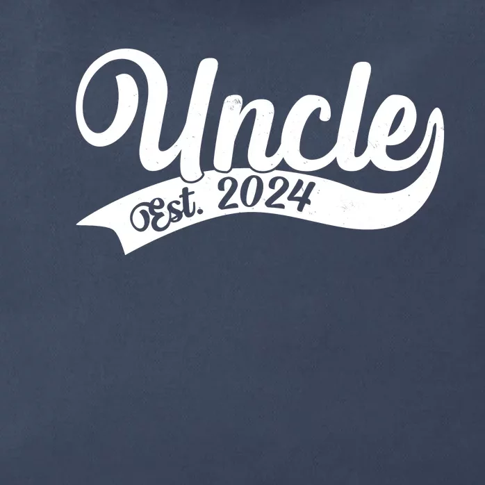 Uncle Est. 2024 New Baby Niece Nephew Zip Tote Bag