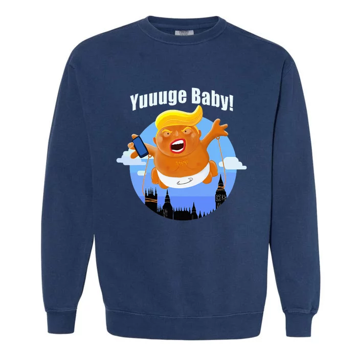 Us Election 2024 Trump Baby Balloon Huge Yuuuge Potus Garment-Dyed Sweatshirt