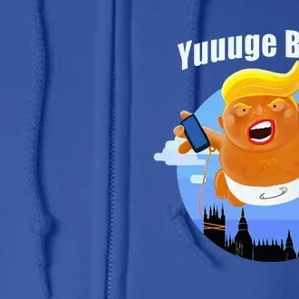 Us Election 2024 Trump Baby Balloon Huge Yuuuge Potus Full Zip Hoodie