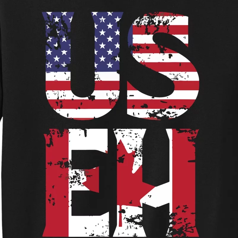 US EH American Canadian Funny Meme Quote Tall Sweatshirt