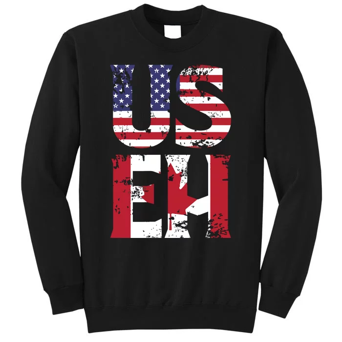 US EH American Canadian Funny Meme Quote Tall Sweatshirt