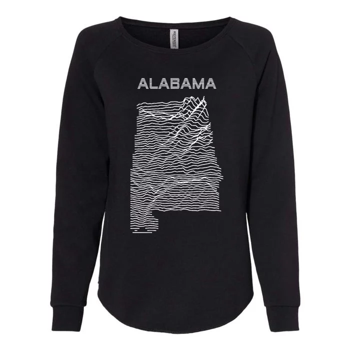 Unknown Elevations Alabama Womens California Wash Sweatshirt