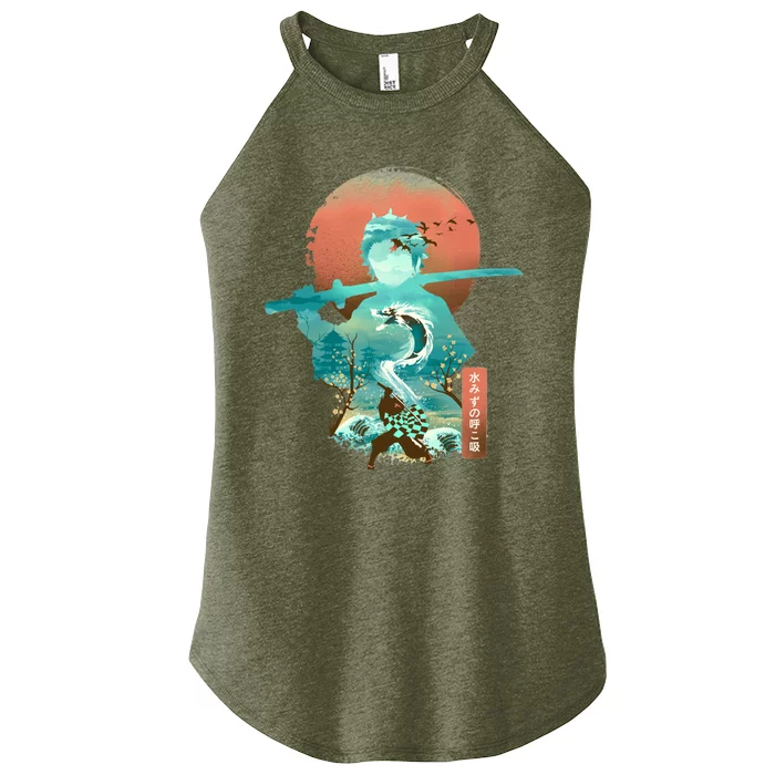 Ukiyo E Breath Of Water Women’s Perfect Tri Rocker Tank