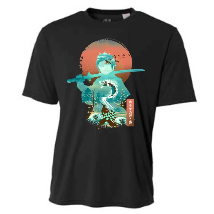 Ukiyo E Breath Of Water Cooling Performance Crew T-Shirt