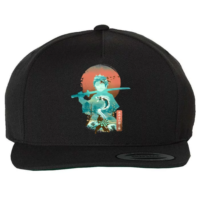 Ukiyo E Breath Of Water Wool Snapback Cap