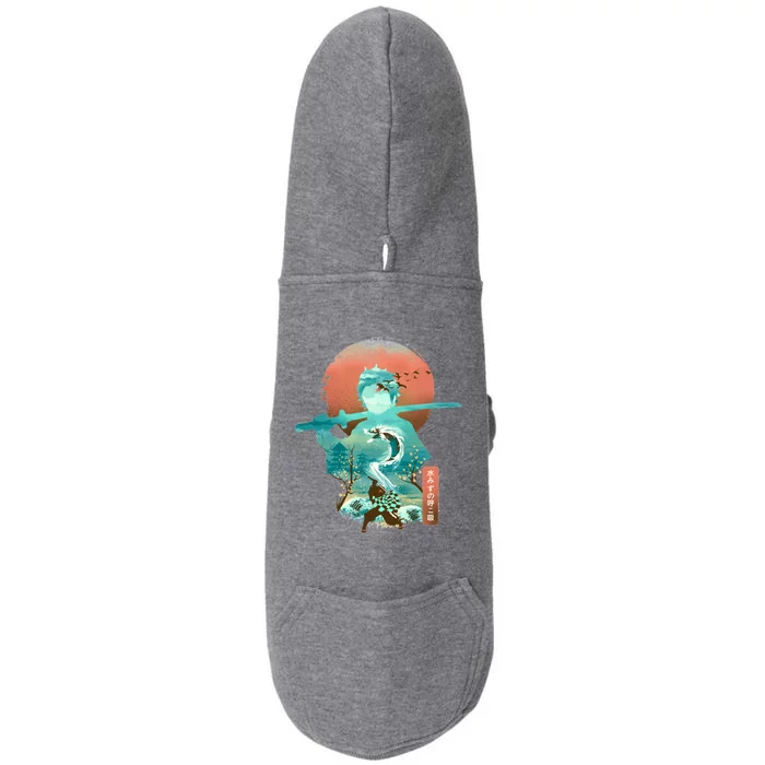 Ukiyo E Breath Of Water Doggie 3-End Fleece Hoodie