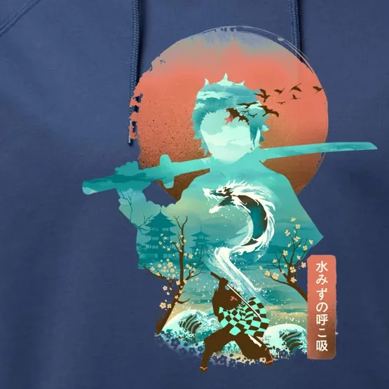 Ukiyo E Breath Of Water Performance Fleece Hoodie