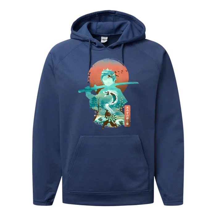 Ukiyo E Breath Of Water Performance Fleece Hoodie