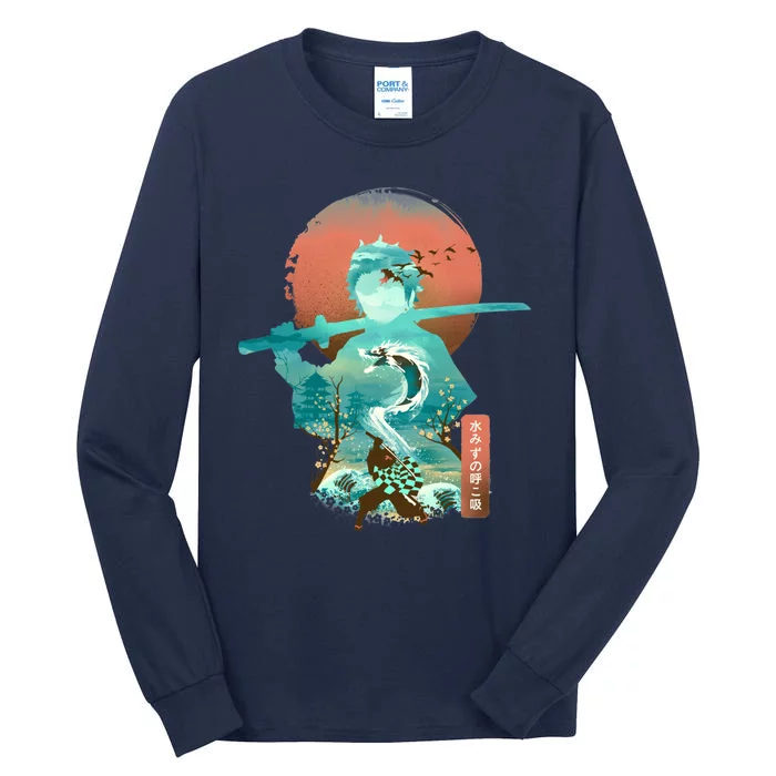 Ukiyo E Breath Of Water Tall Long Sleeve T-Shirt