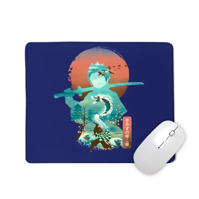 Ukiyo E Breath Of Water Mousepad