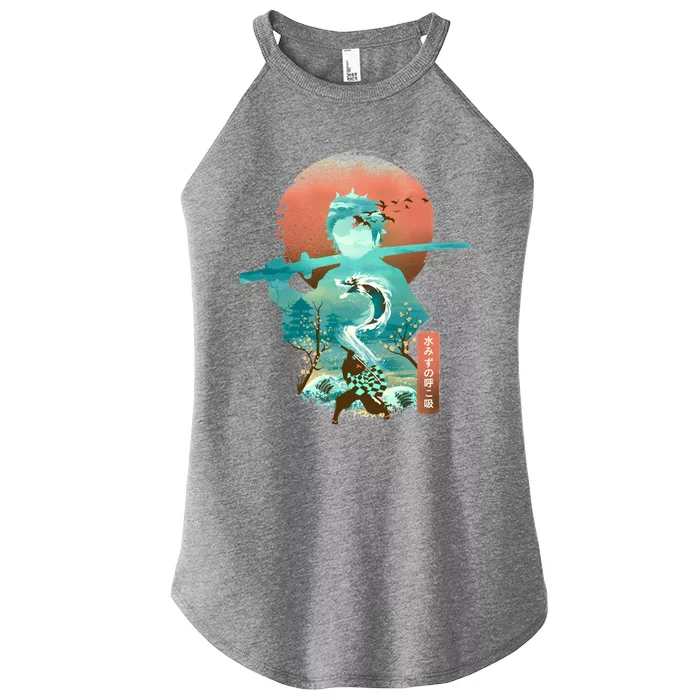 Ukiyo E Breath Of Water Women’s Perfect Tri Rocker Tank