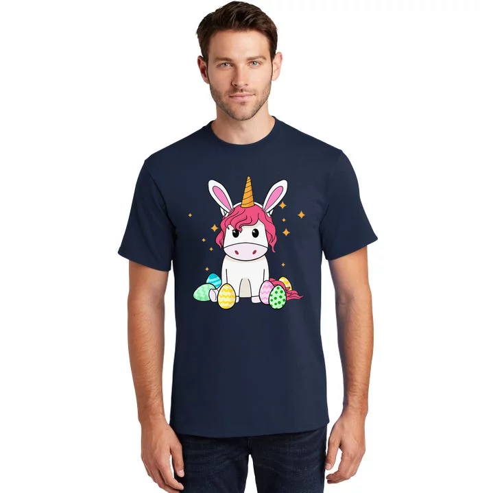 Unicorn Easter Bunny Easter Gift Tall T-Shirt