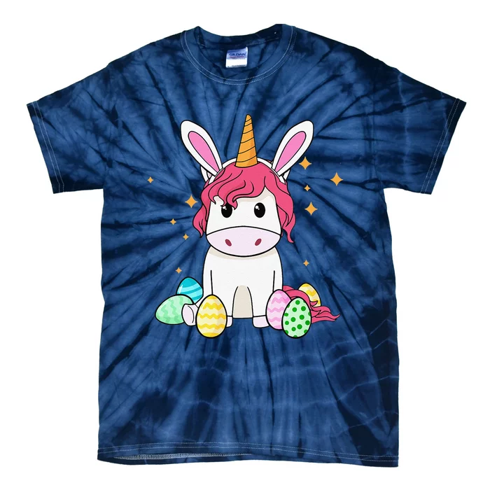 Unicorn Easter Bunny Easter Gift Tie-Dye T-Shirt