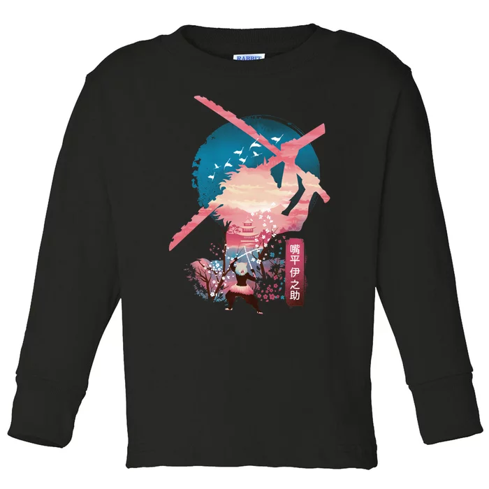 Ukiyo E Breath Of The Beast Toddler Long Sleeve Shirt