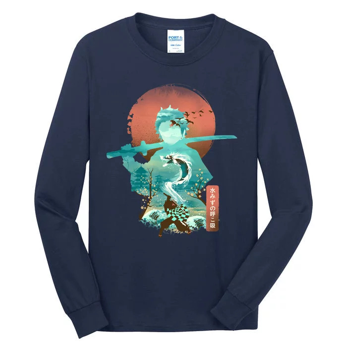 Ukiyo E Breath Of Water Essential Tall Long Sleeve T-Shirt