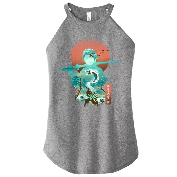 Ukiyo E Breath Of Water Essential Women’s Perfect Tri Rocker Tank