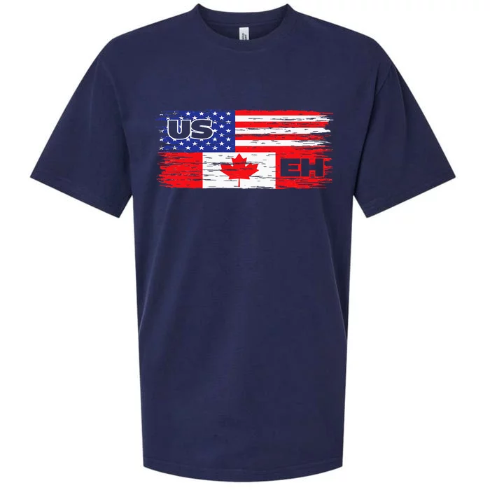 US EH Canada America Flag Maple Leaf Proud Canuck Roots Sueded Cloud Jersey T-Shirt