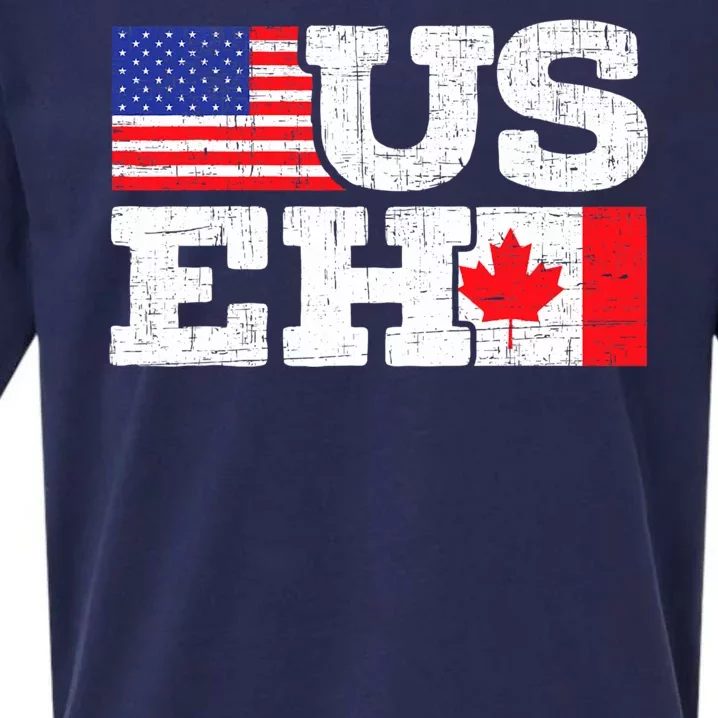 US EH Canada America Flag Maple Leaf Proud Canuck Roots Sueded Cloud Jersey T-Shirt