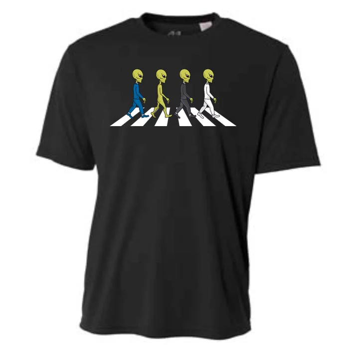 Ufo Extraterrestrial Crossing Alien Cooling Performance Crew T-Shirt