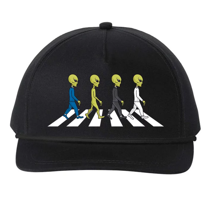 Ufo Extraterrestrial Crossing Alien Snapback Five-Panel Rope Hat