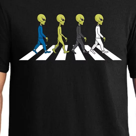 Ufo Extraterrestrial Crossing Alien Pajama Set