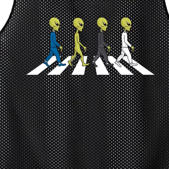 Ufo Extraterrestrial Crossing Alien Mesh Reversible Basketball Jersey Tank