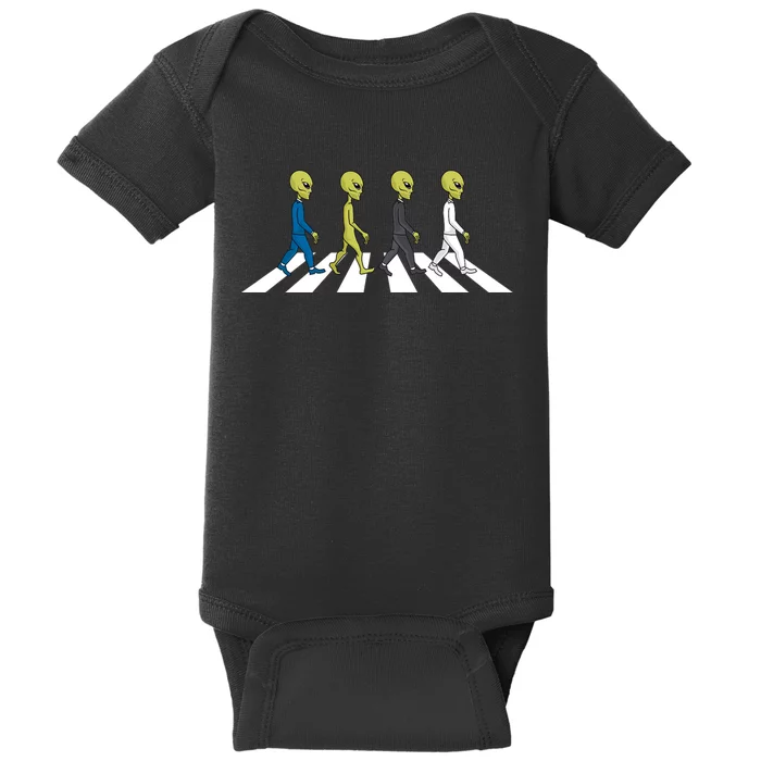 Ufo Extraterrestrial Crossing Alien Baby Bodysuit