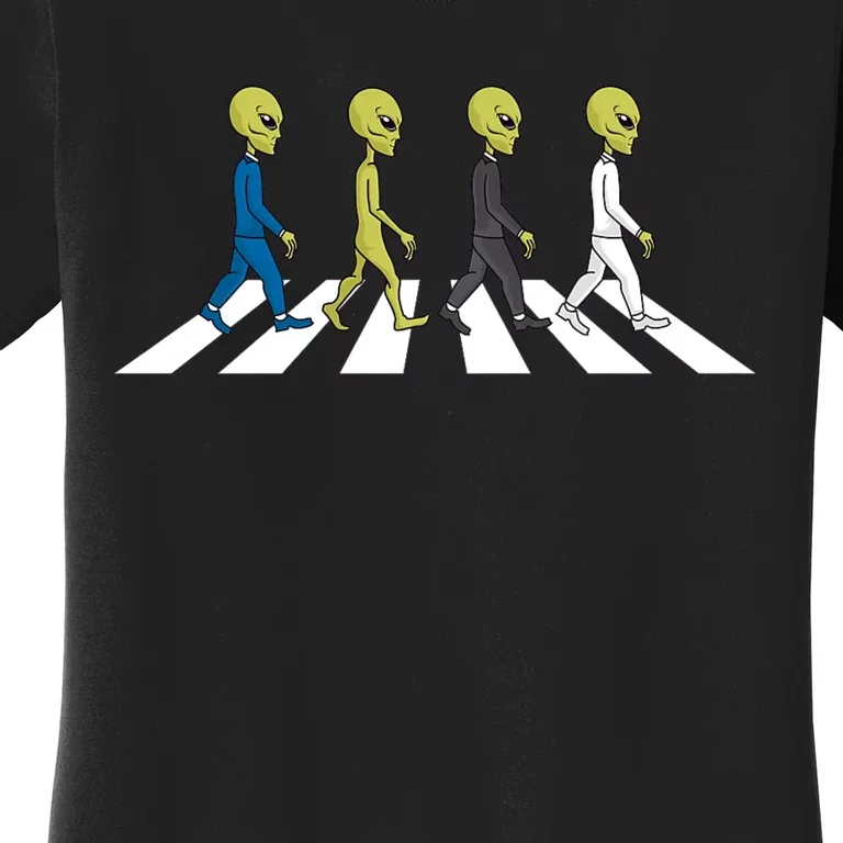 Ufo Extraterrestrial Crossing Alien Women's T-Shirt