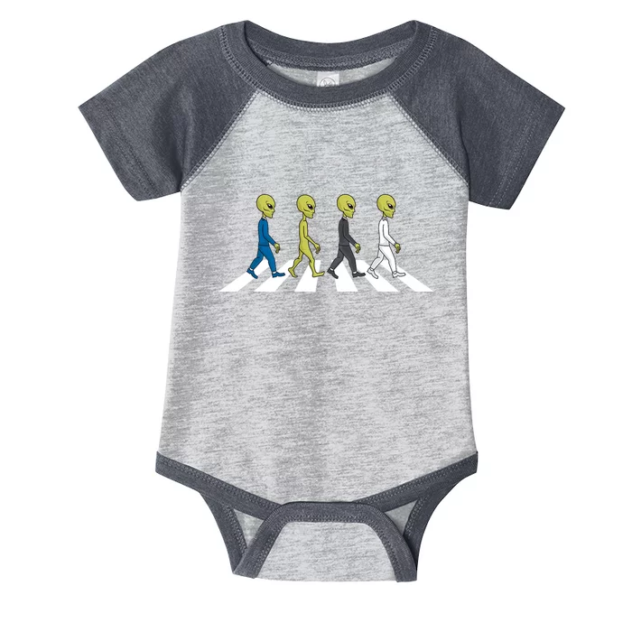 Ufo Extraterrestrial Crossing Alien Infant Baby Jersey Bodysuit