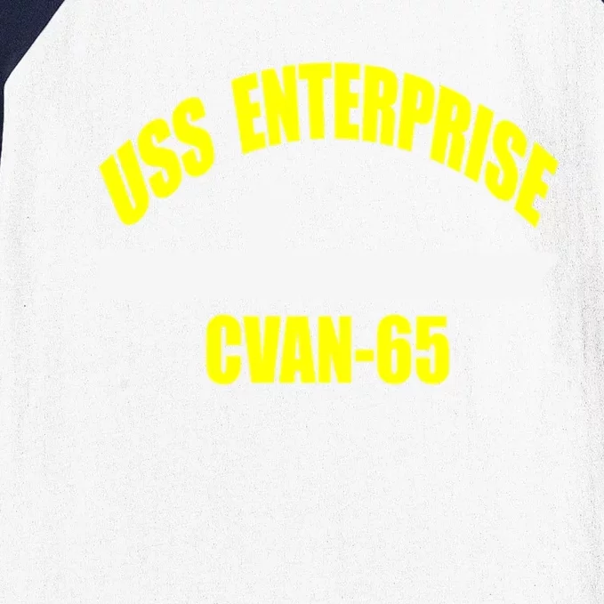 Uss Enterprise Cvancute Gift65 Aircraft Carrier Veteran Father Day Funny Gift Baseball Sleeve Shirt