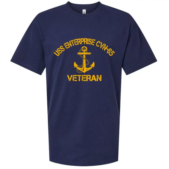 Uss Enterprise Cvnmeaningful Gift65 Aircraft Carrier Veteran Veterans Day Cute G Sueded Cloud Jersey T-Shirt