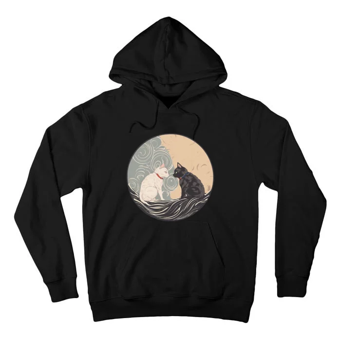 Ukiyo E Cats Tall Hoodie