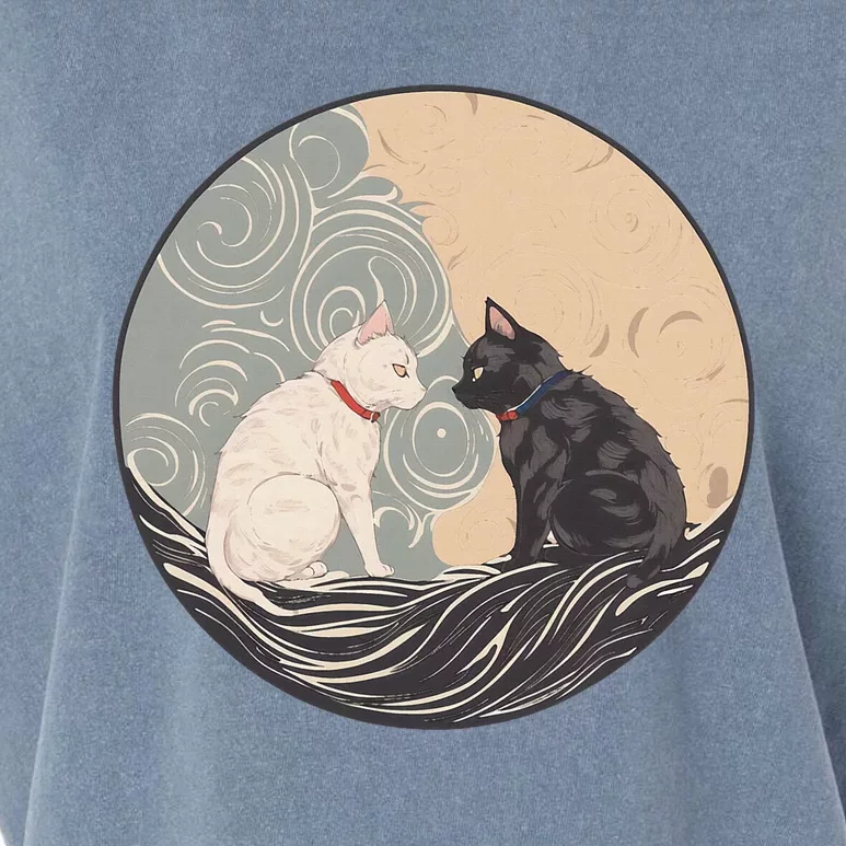 Ukiyo E Cats Garment-Dyed Women's Muscle Tee