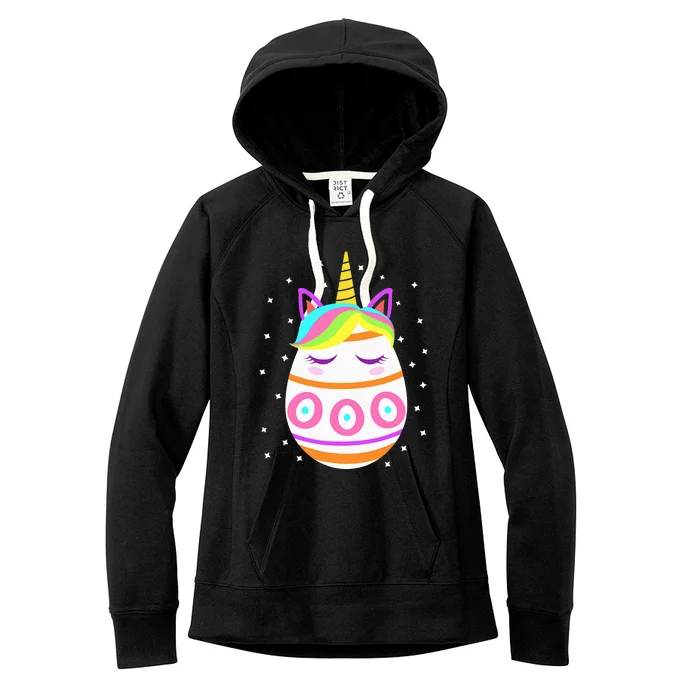 Unicorn Easter Day Women's Fleece Hoodie